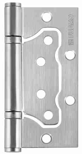 Комплект 8 шт. - Петля универсальная без врезки Fuaro 500-2BB/BL 100x2,5 SC мат. хром