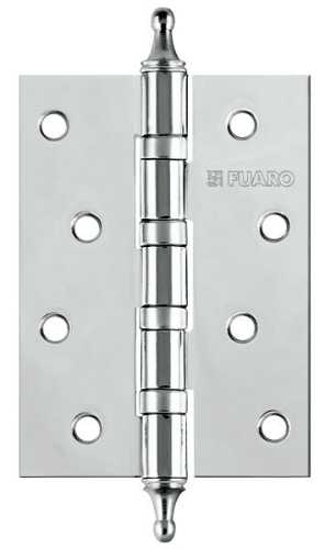 Комплект 10 шт. - Петля универсальная Fuaro 4BB/A/BL 100x75x2,5 CP (Хром) БЛИСТЕР