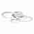 Потолочная светодиодная люстра iLedex Ring A001/4 WH