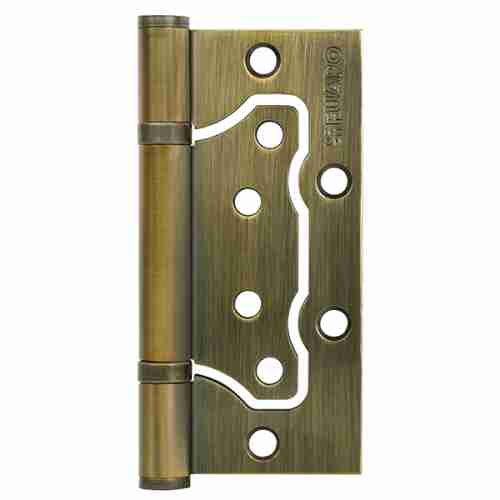 Комплект 8 шт. - Петля дверная накладная без врезки (бабочка) Fuaro 500-2BB 100x2,5 WAB мат. бронза