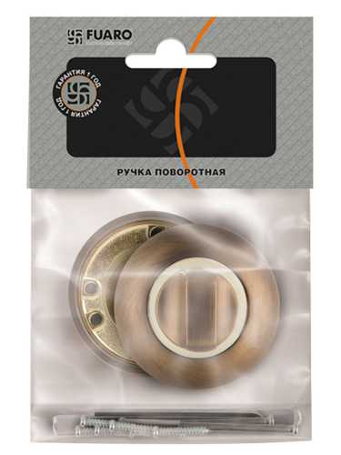 Ручка дверная Fuaro (Фуаро) межкомнатная R.RM54.VITA (VITA RM) SN/CP-3 матовый никель/хром  Набор 4