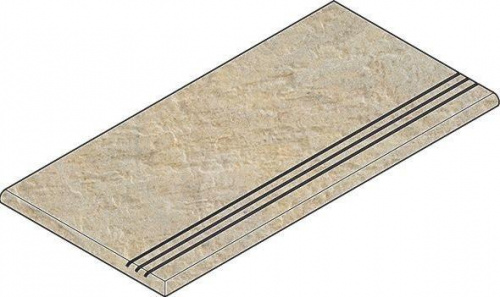 Ступень закруглённая левая Italon District Sand Gradino Round Grip Sx 620040000039 60х30