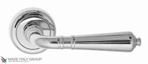 Дверная ручка на круглом основании Fratelli Cattini "TOSCANA" D1-CR полированный хром