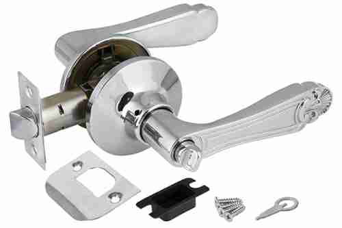 Ручка защелка (кноб) дверная Fuaro 637/BL СP-B (хром) фик.