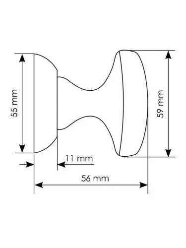 Ручка дверная круглая Morelli FOSTER MHR-1 SC на розетке, цвет матовый хром
