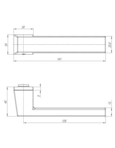 Комплект: Ручки Armadillo K.ART30.CLARITY BL-26 + Завертка BK6.K.ART30 BL-26 черный