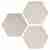 Керамогранит WOW Hexa Six White 14x16