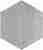 Плитка клинкерная напольная Paradyz Hexx Universum Grigio Heksagon 26х26