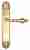 Дверная ручка Venezia "GIFESTION" CYL на планке PL87 полированная латунь