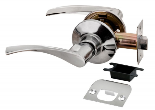 Ручка защелка (кноб) дверная нажимная Rucetti HK-02 PC