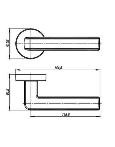 Комплект: Ручки Armadillo Urban Cube URB3 SN/White-19+Завертка+Бесшумн замок и Петли Fuaro/мат никель
