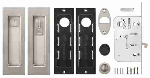 Ручки для двери купе с замком Armadillo SH011 URB SN-3 Матовый никель