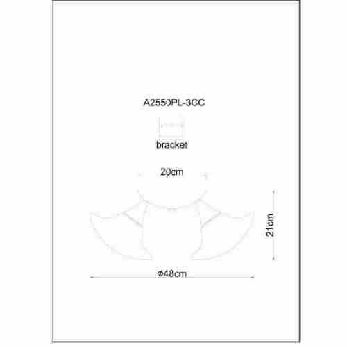 Потолочная люстра Artelamp Aqua A2550PL-3CC