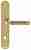 Ручка дверная Extreza BENITO (Бенито) 307 на планке PL01 WC полированное золото F01