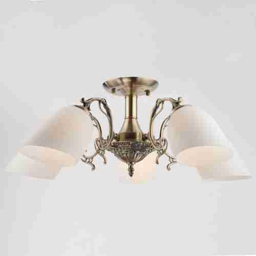 Подвесная люстра Eurosvet 22010/5 античная бронза