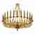 Подвесная люстра iLamp Louvre MD8551-30 GD
