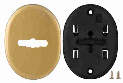 Накладка на сувальдный замок овальная со шторкой Mottura 95.324 (БРОНЗА), 1 шт