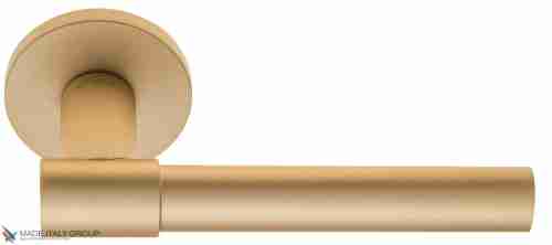 Дверная ручка на круглом основании Fratelli Cattini "UNA" 7FS-BS матовая латунь