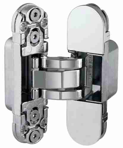 Комплект 4 шт Петля дверная скрытой установки AGB E30200.03.06 хром ECLIPSE 2.0 + 4 накладки в комплекте