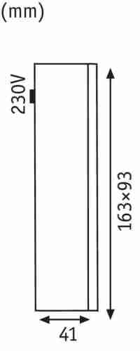 Уличный настенный светодиодный светильник Paulmann Slot Led 93825