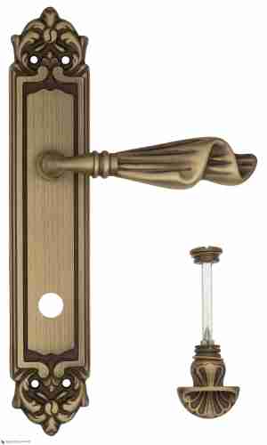 Дверная ручка Venezia "OPERA" WC-4 на планке PL96 матовая бронза