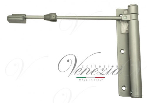 Доводчик дверной пружинный Aldeghi Геркулес до 60 кг. серебро