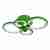 Потолочная светодиодная люстра iLedex Ring A001/4 Green