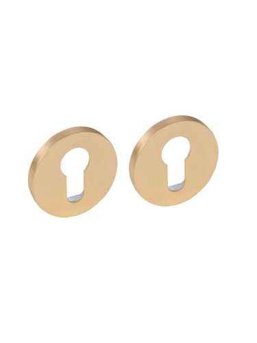 Накладка Fuaro (Фуаро) на цилиндр ET.R.ZLR52 SSG-39 сатинированное золото