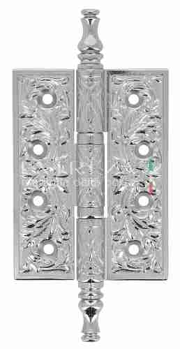 Петля дверная Extreza 6110 универсальная латунная 102x76x4 полированный хром F04 (1шт.)