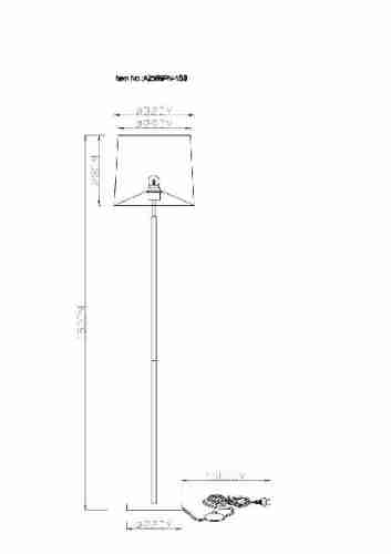 Торшер Artelamp Rodos A2589PN-1SS