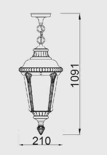 Уличный подвесной светильник Oasis Light 79755S 79755S Bl