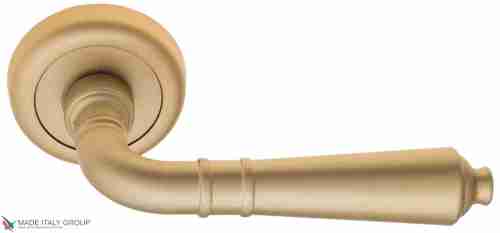 Дверная ручка на круглом основании Fratelli Cattini "TOSCANA" D1-BS матовая латунь