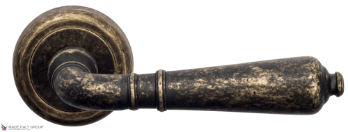 Дверная ручка на круглом основании Fratelli Cattini "TOSCANA" D1-BA античная бронза