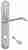 Ручка дверная Extreza AGATA (Агата) 310 на планке PL01 WC матовый хром F05