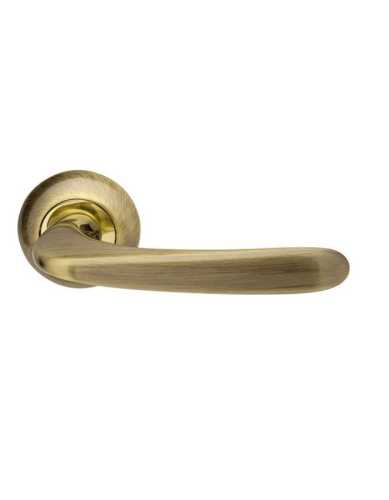 Комплект: Ручки Armadillo Pava LD42-1AB/GP-7+Завертка+Бесшумный замок Fuaro/бронза/золото