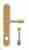 Дверная ручка Venezia "VIGNOLE" WC-2 на планке PL02 полированная латунь
