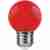 Лампа светодиодная Feron E27 1W красная 25116