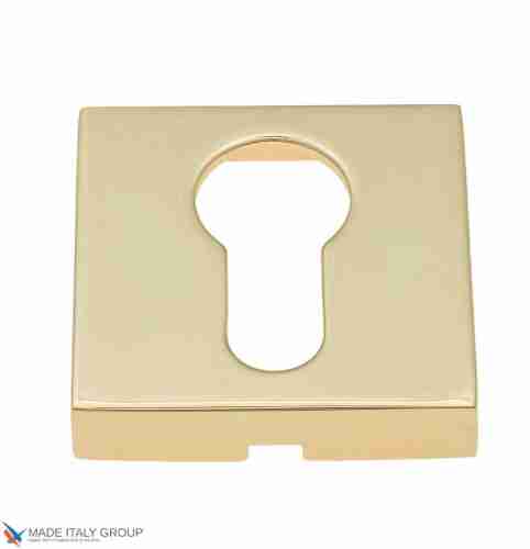 Накладка под цилиндр на квадратном основании Fratelli Cattini CYL 8-OLV полированная латунь 2 шт.