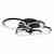 Потолочная светодиодная люстра iLedex Ring A001/6 BK
