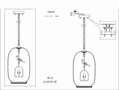 Подвесной светодиодный светильник Favourite Chick 1928-2P