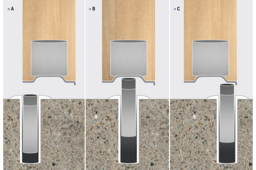 Упор дверной скрытый магнитный автоматический FANTOM PREMIUM HGT008 полированный хром