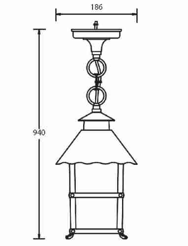 Уличный подвесной светильник Oasis Light 81405 81405 Gb