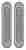 Ручки купе для раздвижных дверей Armadillo SH010-SN-3 матовый никель