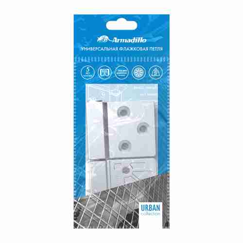 Петля универсальная флажковая FL.IN3800.US MWSC-33 итальянский тисненый