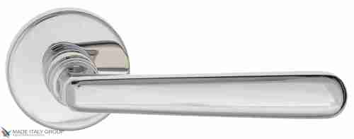 Дверная ручка на круглом основании Fratelli Cattini "ESSA" 7.7-CR полированный хром