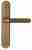 Дверная ручка Venezia "EXA" на планке PL02 матовая бронза Дверная ручка Venezia "EXA" на планке PL02 матовая бронза