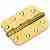 Петля универсальная стальная скругленная 4 подшипника Morelli MS-C 100X70X2.5-4BB SG матовое золото