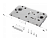 Защелка сантехническая магнитная RENZ INLBM 5096 pl White с пластиковой ответной планкой, белый