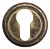 Накладка дверная с круглым основанием под цилиндр Venezia Cyl-1 D1 античная бронза