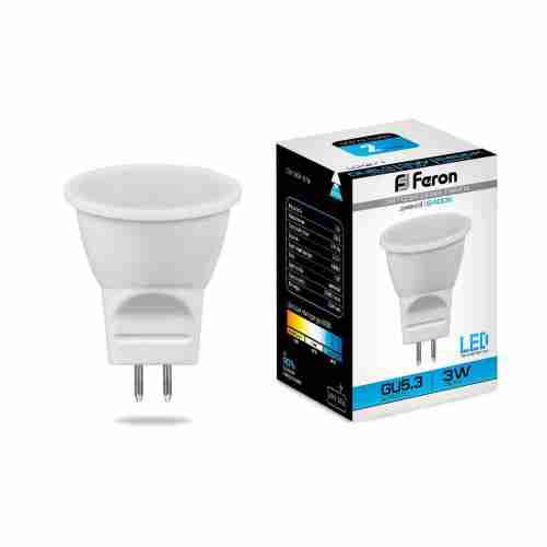 Лампа светодиодная Feron G5.3 3W 6400K матовая LB-271 25553